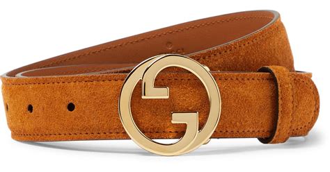 gucci blondie belt light brown|GUCCI Blondie leather belt .